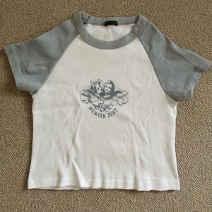 Brandy Melville Heaven Sent Crop Tee